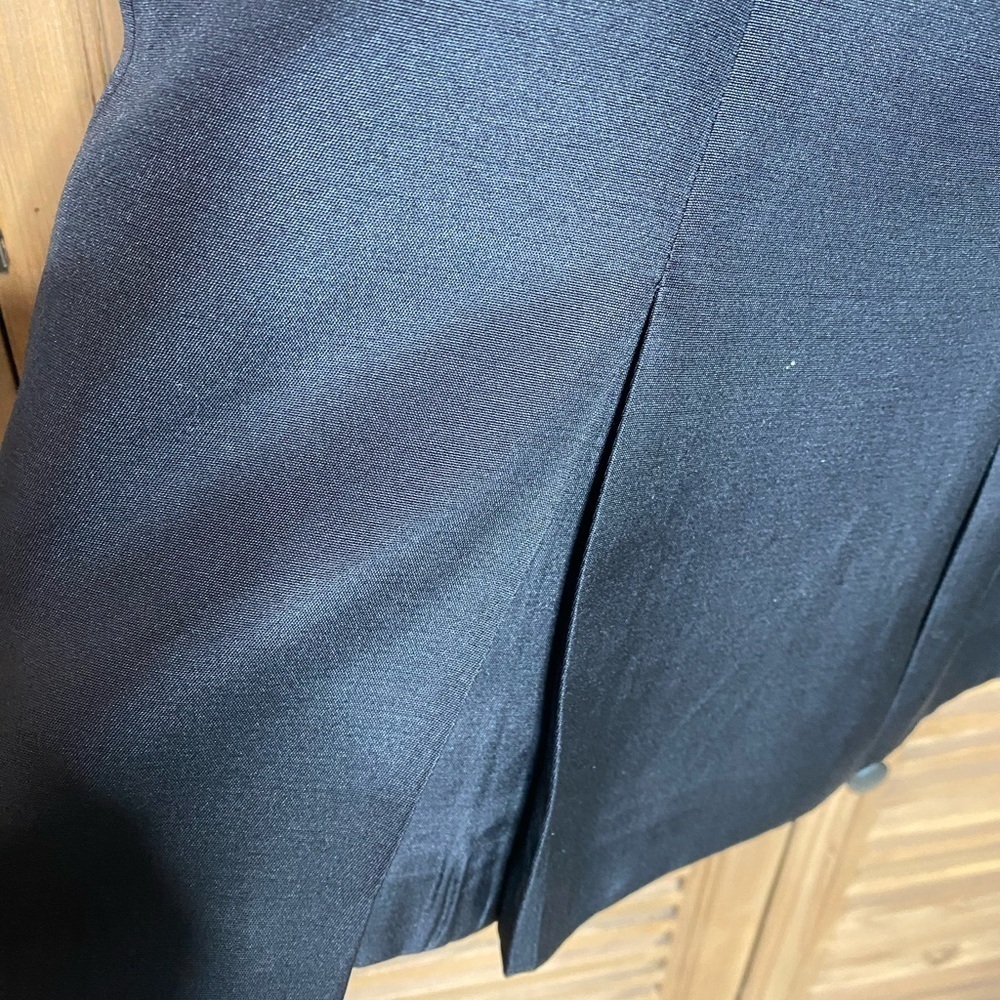 Talbots black silk/wool SOFT,Classic,scoop neck,sleeveless,pleated bottom SZ-6 - Picture 10 of 10